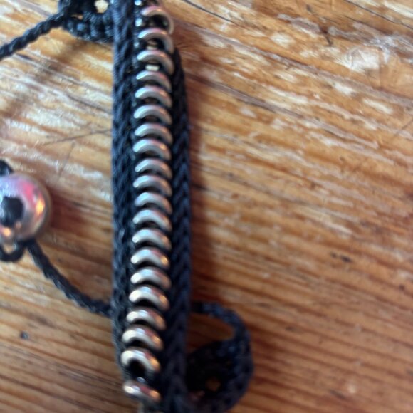 Links of London Silver and Black Sweetie Friendship Bracelet - Picture 2 of 4
